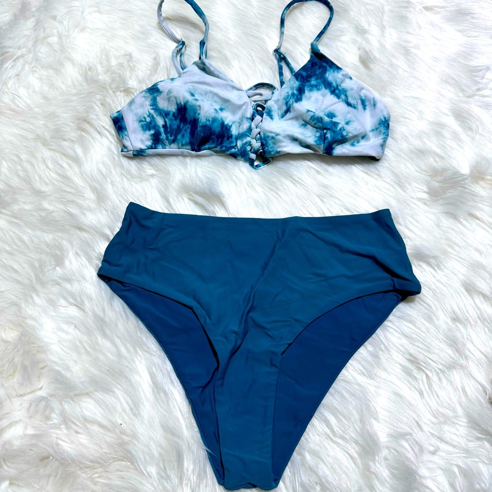 Zaful turquoise bikini size‎ S